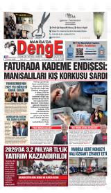 Manisa'da Denge gazetesi 1. sayfa