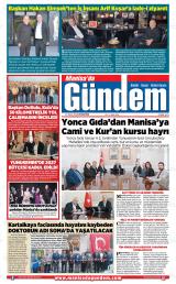 Manisa'da Gündem gazetesi 1. sayfa