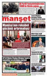 Manisa Manşet gazetesi 1. sayfa