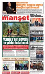 Manisa Manşet gazetesi 1. sayfa