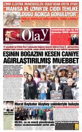 Manisa Olay gazetesi 1. sayfa