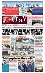 Manisa Olay gazetesi 1. sayfa