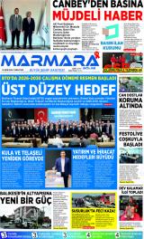 Marmara Bölge gazetesi 1. sayfa