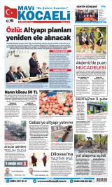 Mavi Kocaeli gazetesi 1. sayfa