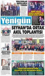 Medya Yenigün gazetesi 1. sayfa