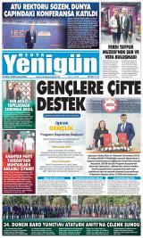 Medya Yenigün gazetesi 1. sayfa