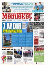 Memleket Sivas gazetesi 1. sayfa