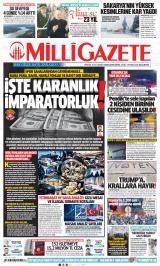 Milli Gazete gazetesi 1. sayfa