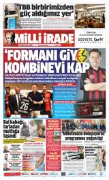 Milli İrade gazetesi 1. sayfa