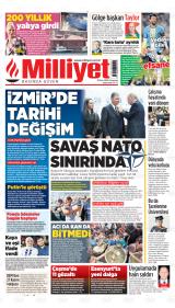 Milliyet gazetesi 1. sayfa