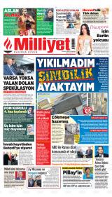 Milliyet gazetesi 1. sayfa