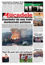 Mücadele gazetesi 1. sayfa