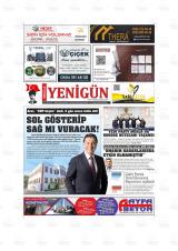 Muğla Yenigün gazetesi 1. sayfa
