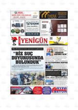 Muğla Yenigün gazetesi 1. sayfa