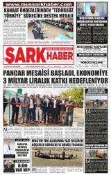 Muş Şark Haber gazetesi 1. sayfa