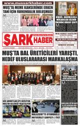 Muş Şark Haber gazetesi 1. sayfa