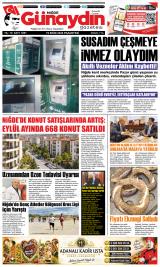 Niğde Günaydın gazetesi 1. sayfa