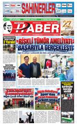 Niğde Haber gazetesi 1. sayfa
