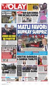 Olay gazetesi 1. sayfa