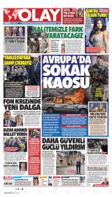 Olay gazetesi 1. sayfa