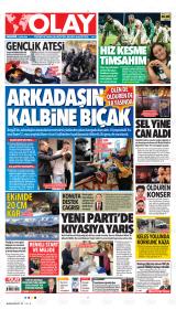 Olay gazetesi 1. sayfa