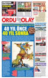 Ordu Olay gazetesi 1. sayfa