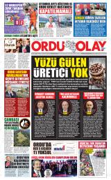 Ordu Olay gazetesi 1. sayfa