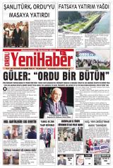 ORDU YENİ HABER Gazetesi