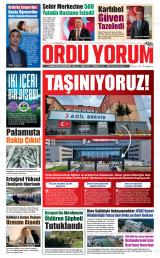 Ordu Yorum gazetesi 1. sayfa