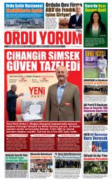Ordu Yorum gazetesi 1. sayfa
