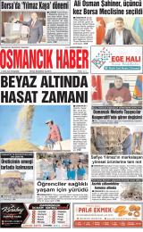 Osmancık Haber gazetesi 1. sayfa
