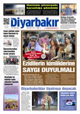 Öz Diyarbakır gazetesi 1. sayfa