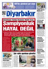 Öz Diyarbakır gazetesi 1. sayfa