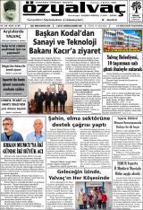 Öz Yalvaç gazetesi 1. sayfa