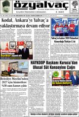 Öz Yalvaç gazetesi 1. sayfa