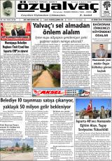 Öz Yalvaç gazetesi 1. sayfa