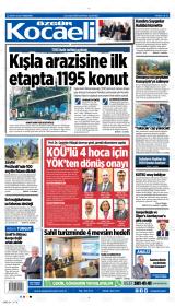 Özgür Kocaeli gazetesi 1. sayfa