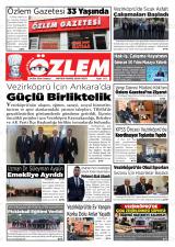 Özlem gazetesi 1. sayfa
