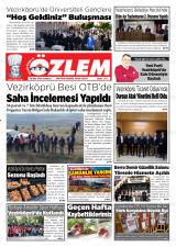 Özlem gazetesi 1. sayfa