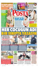 Posta gazetesi 1. sayfa