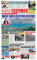 RİZE BİRLİK Gazetesi