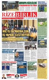 RİZE BİRLİK Gazetesi