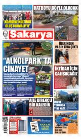 Sakarya gazetesi 1. sayfa