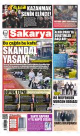 Sakarya gazetesi 1. sayfa