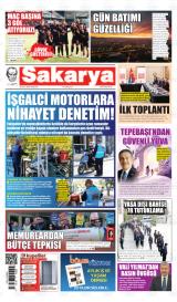 Sakarya gazetesi 1. sayfa