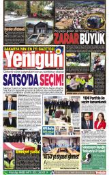 Sakarya Yenigün gazetesi 1. sayfa
