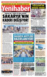 Sakarya Yenihaber gazetesi 1. sayfa