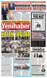 Sakarya Yenihaber gazetesi 1. sayfa