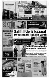 Salihli Sektör gazetesi 1. sayfa