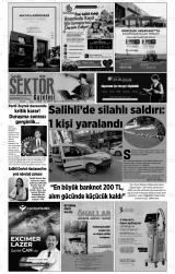 Salihli Sektör gazetesi 1. sayfa